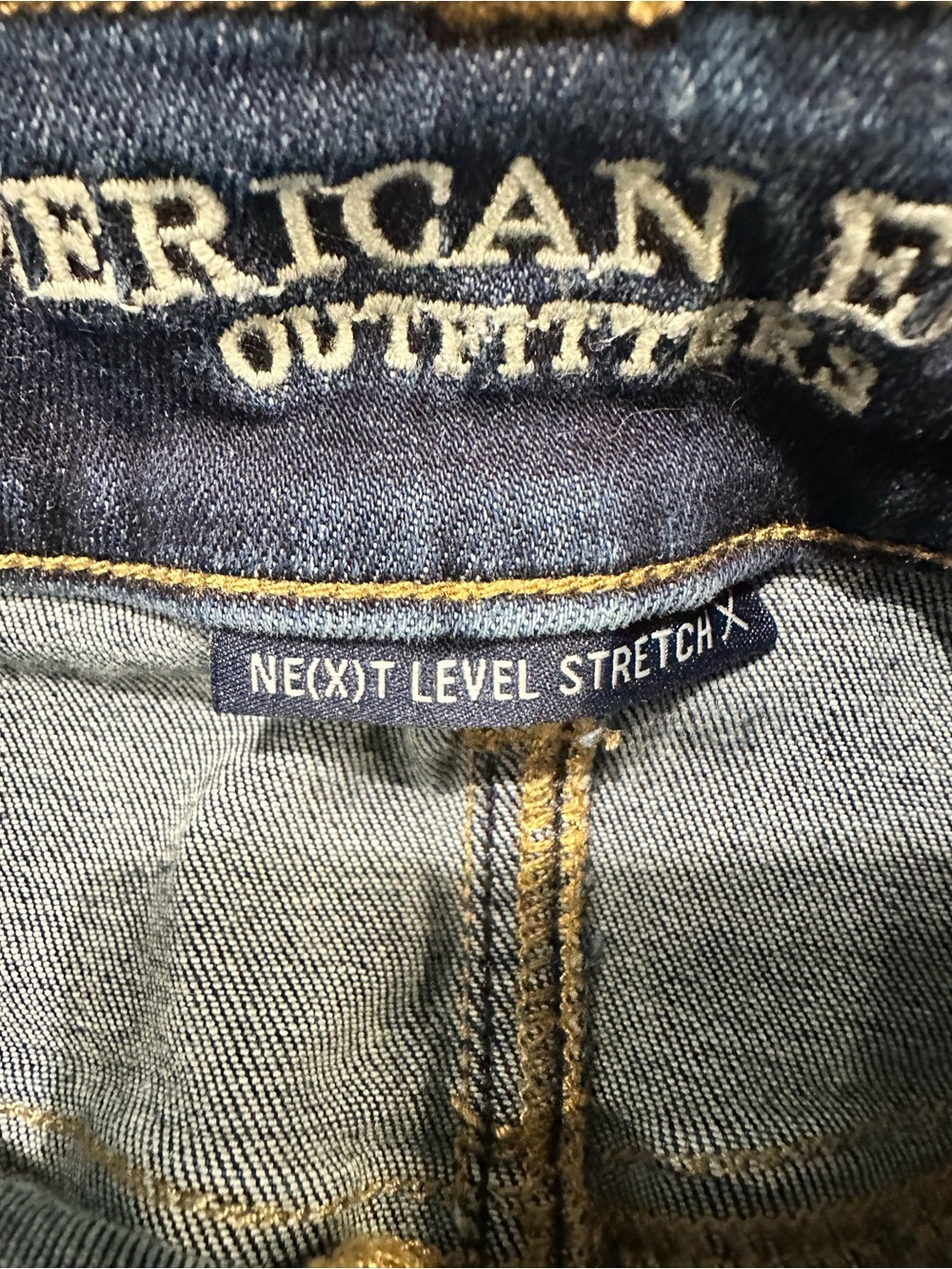 American Eagle Outfitters Dark Indigo Denim HR Mini Skirt Size 8 NWOT - Picture 6 of 7